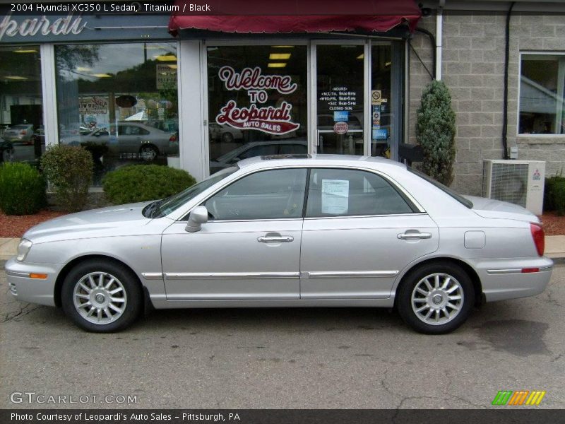 Titanium / Black 2004 Hyundai XG350 L Sedan