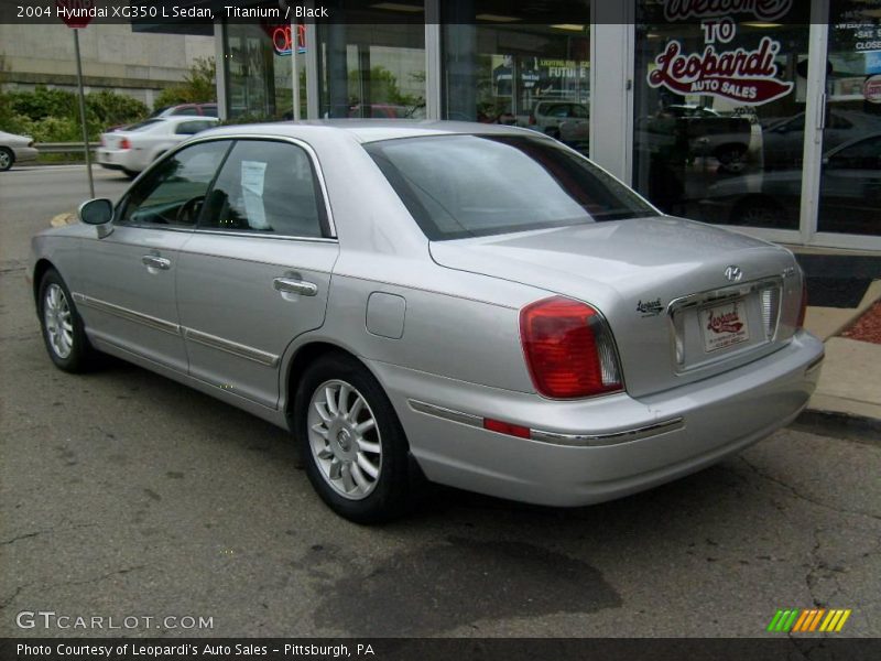 Titanium / Black 2004 Hyundai XG350 L Sedan
