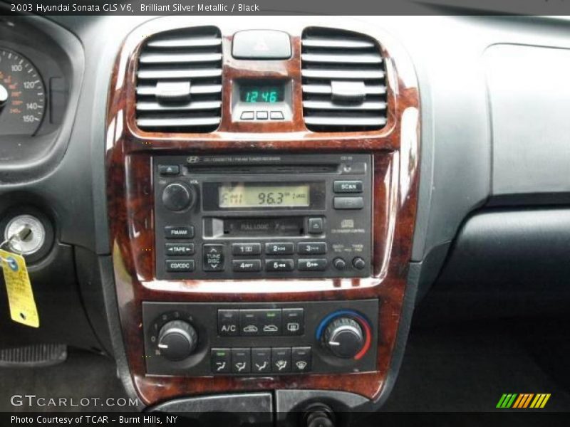 Brilliant Silver Metallic / Black 2003 Hyundai Sonata GLS V6