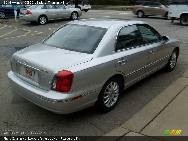 Titanium / Black 2004 Hyundai XG350 L Sedan