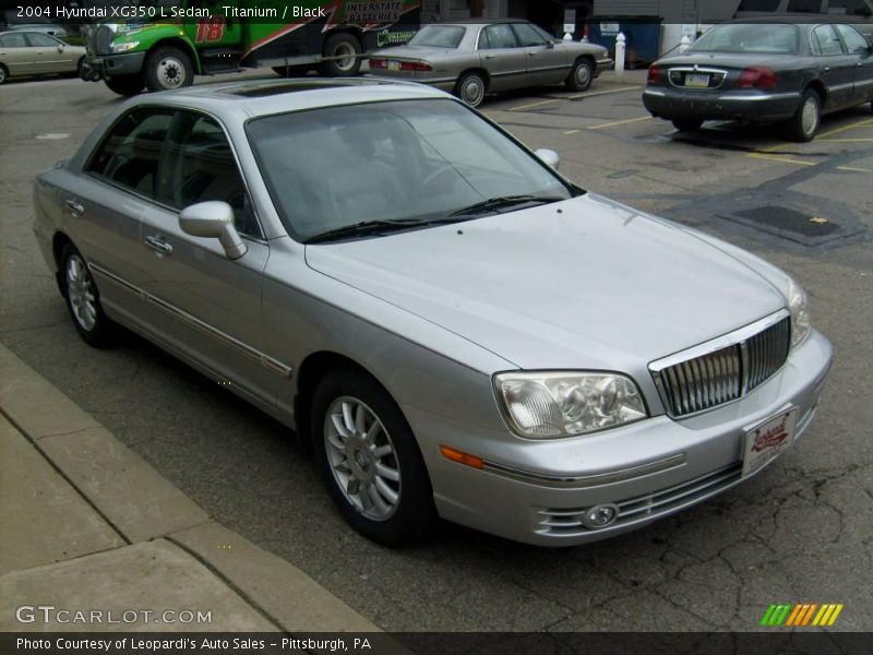 Titanium / Black 2004 Hyundai XG350 L Sedan