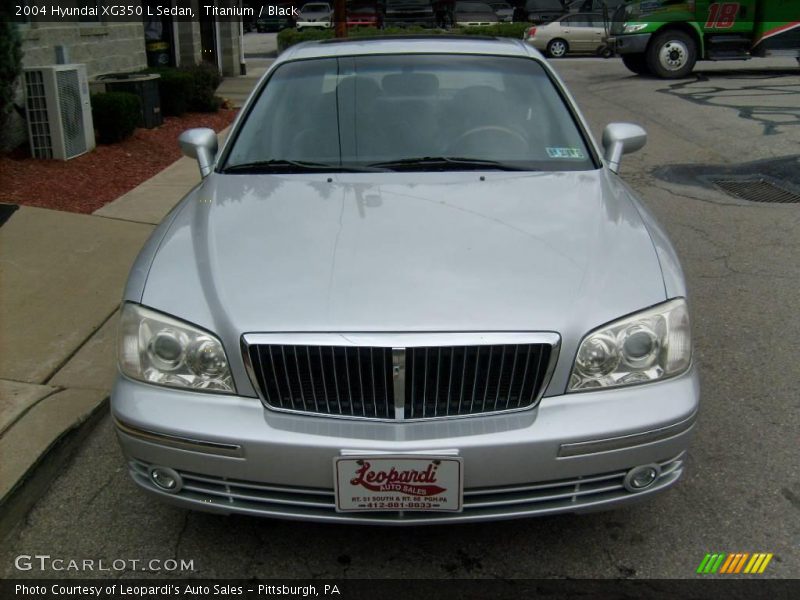 Titanium / Black 2004 Hyundai XG350 L Sedan