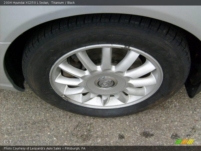 Titanium / Black 2004 Hyundai XG350 L Sedan