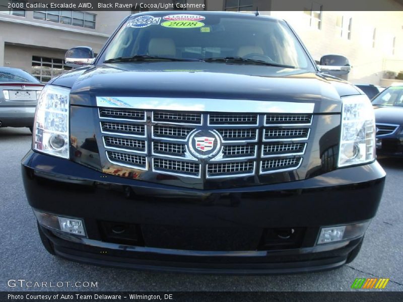 Black Raven / Cocoa/Light Cashmere 2008 Cadillac Escalade AWD