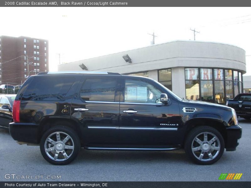 Black Raven / Cocoa/Light Cashmere 2008 Cadillac Escalade AWD