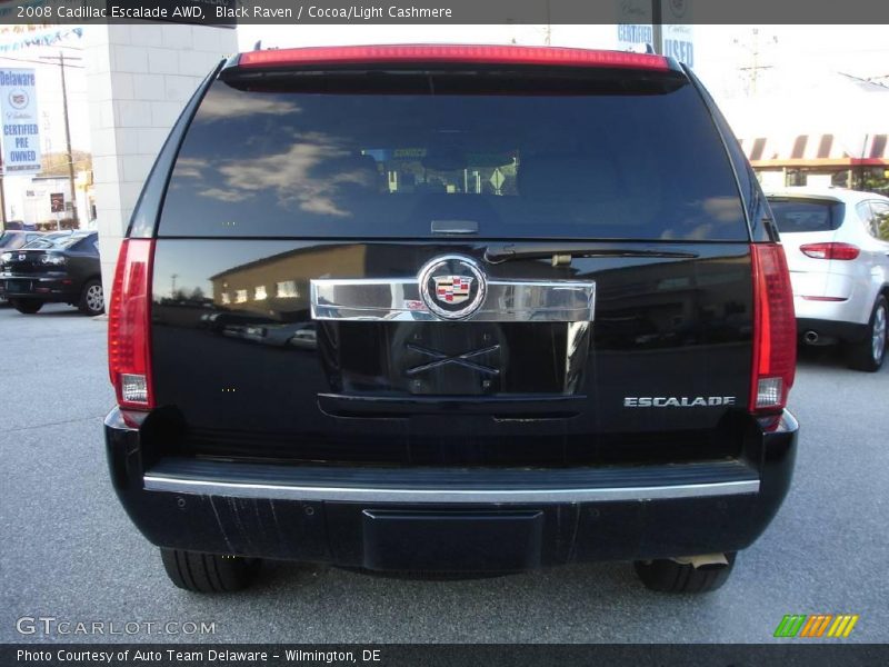 Black Raven / Cocoa/Light Cashmere 2008 Cadillac Escalade AWD