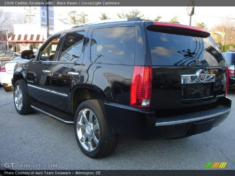 Black Raven / Cocoa/Light Cashmere 2008 Cadillac Escalade AWD