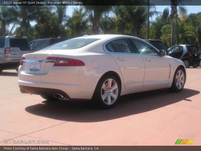 Porcelain White / Barley 2010 Jaguar XF Sport Sedan