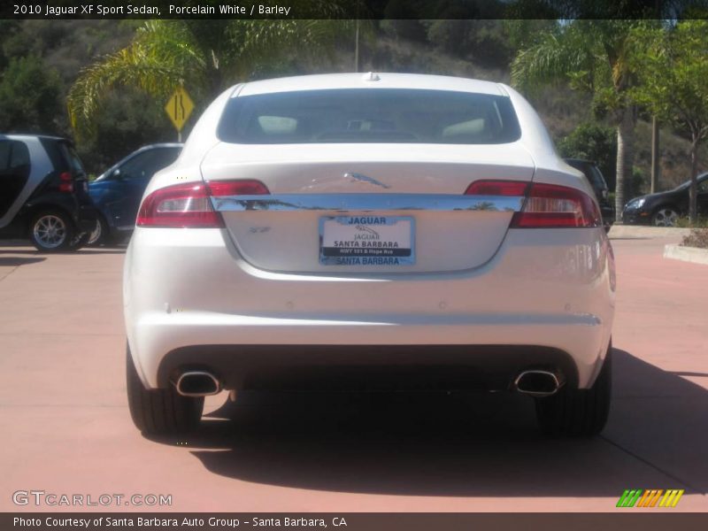 Porcelain White / Barley 2010 Jaguar XF Sport Sedan