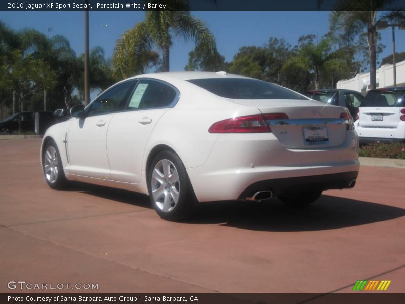 Porcelain White / Barley 2010 Jaguar XF Sport Sedan