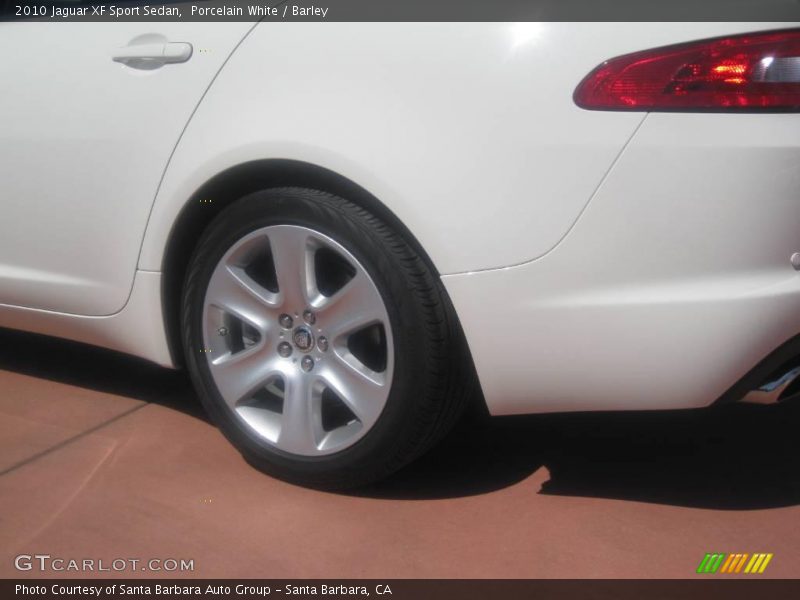 Porcelain White / Barley 2010 Jaguar XF Sport Sedan