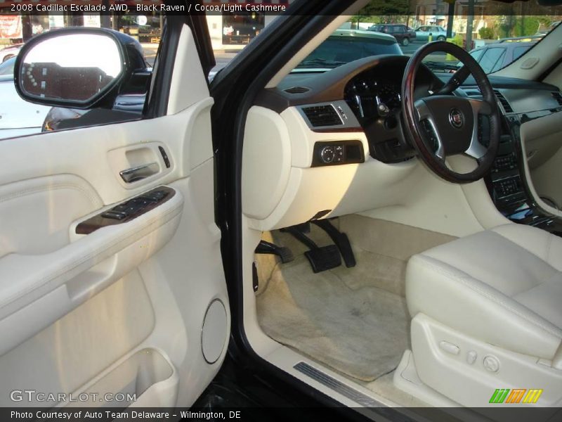 Black Raven / Cocoa/Light Cashmere 2008 Cadillac Escalade AWD