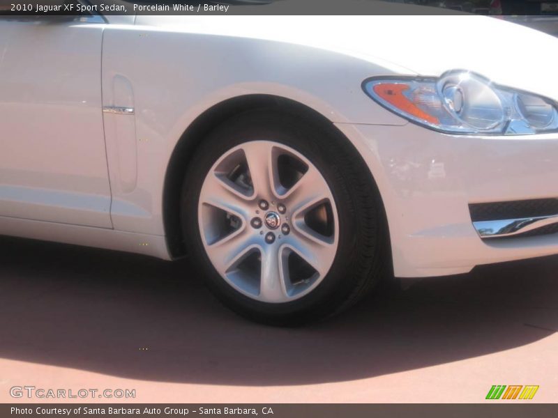 Porcelain White / Barley 2010 Jaguar XF Sport Sedan