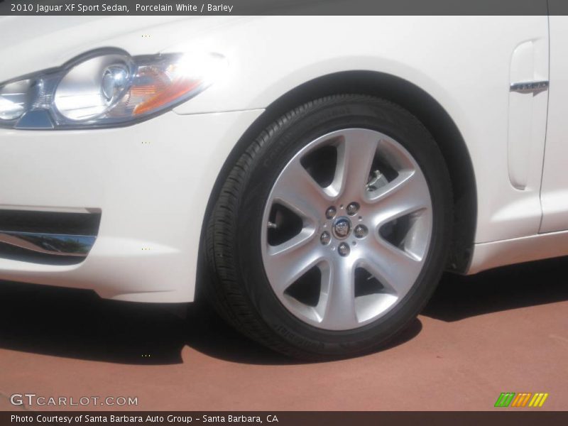 Porcelain White / Barley 2010 Jaguar XF Sport Sedan