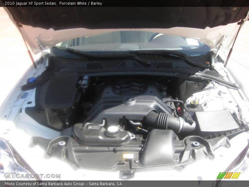 Porcelain White / Barley 2010 Jaguar XF Sport Sedan