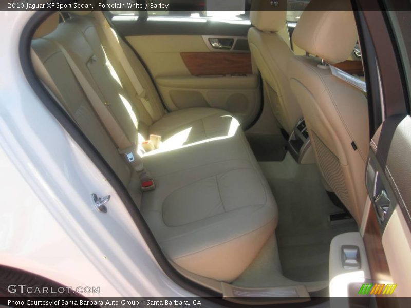Porcelain White / Barley 2010 Jaguar XF Sport Sedan
