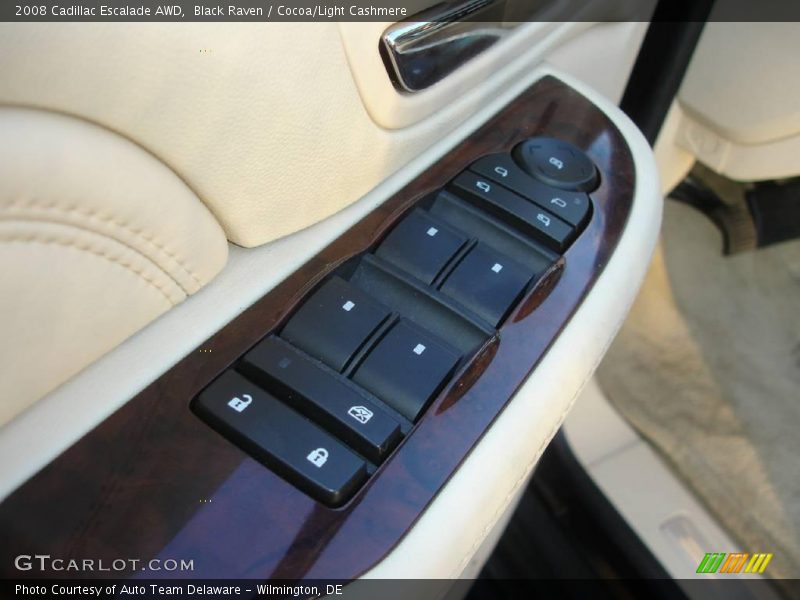 Black Raven / Cocoa/Light Cashmere 2008 Cadillac Escalade AWD