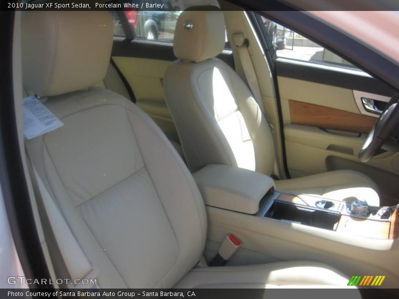 Porcelain White / Barley 2010 Jaguar XF Sport Sedan