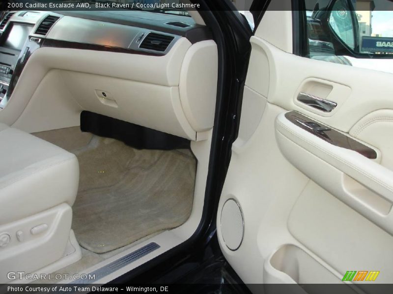 Black Raven / Cocoa/Light Cashmere 2008 Cadillac Escalade AWD