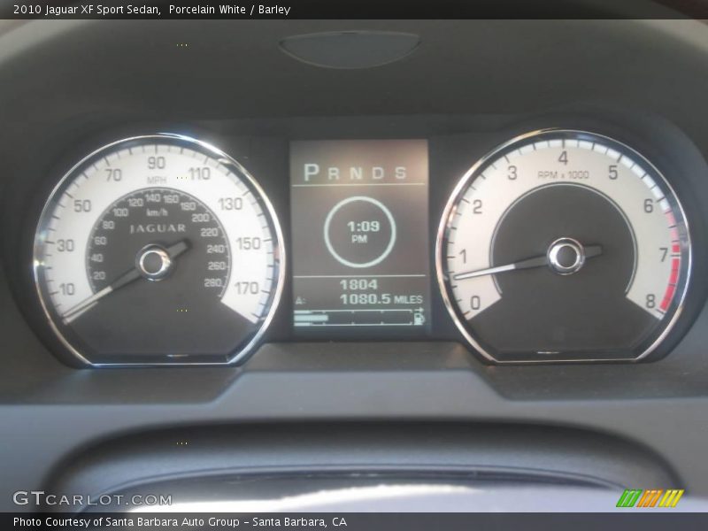 Porcelain White / Barley 2010 Jaguar XF Sport Sedan