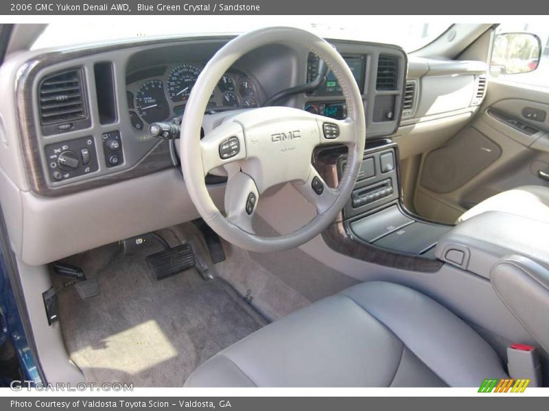 Blue Green Crystal / Sandstone 2006 GMC Yukon Denali AWD