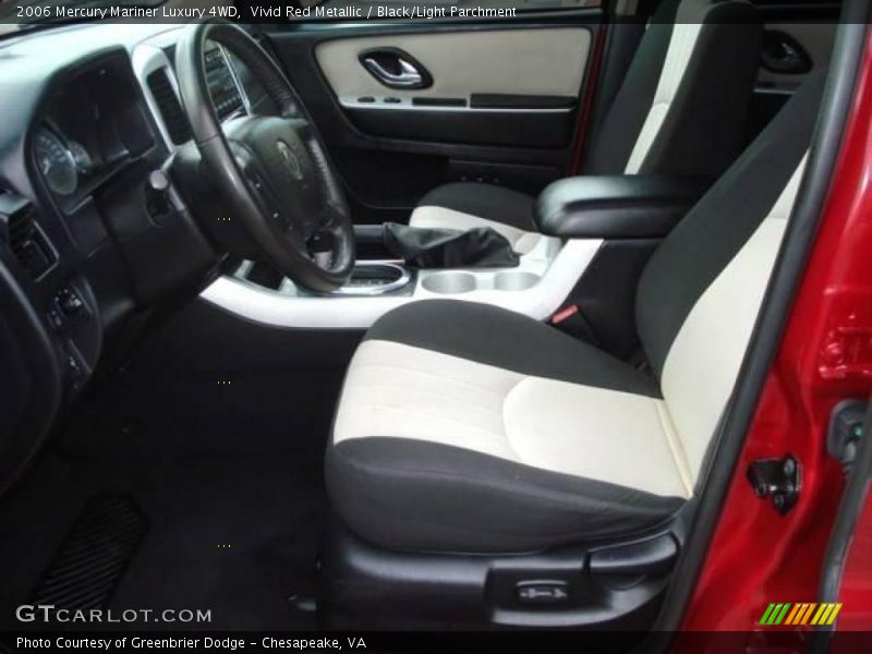 Vivid Red Metallic / Black/Light Parchment 2006 Mercury Mariner Luxury 4WD