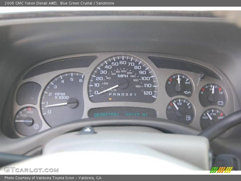 Blue Green Crystal / Sandstone 2006 GMC Yukon Denali AWD