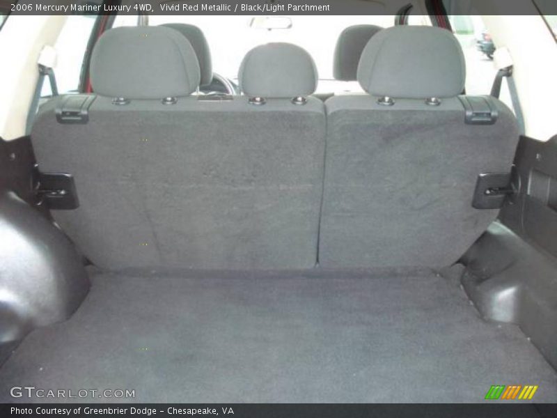 Vivid Red Metallic / Black/Light Parchment 2006 Mercury Mariner Luxury 4WD
