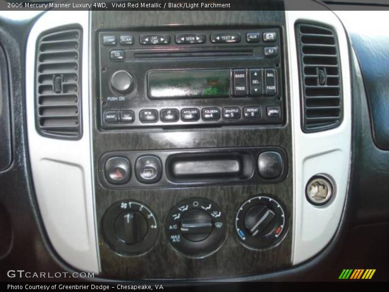 Vivid Red Metallic / Black/Light Parchment 2006 Mercury Mariner Luxury 4WD
