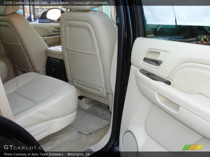 Black Raven / Cocoa/Light Cashmere 2008 Cadillac Escalade AWD