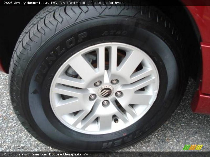 Vivid Red Metallic / Black/Light Parchment 2006 Mercury Mariner Luxury 4WD