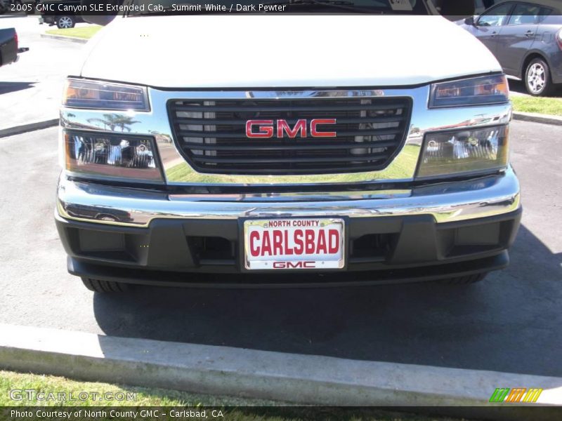 Summit White / Dark Pewter 2005 GMC Canyon SLE Extended Cab