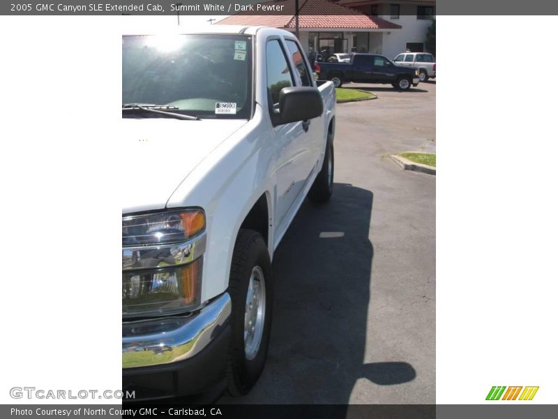 Summit White / Dark Pewter 2005 GMC Canyon SLE Extended Cab