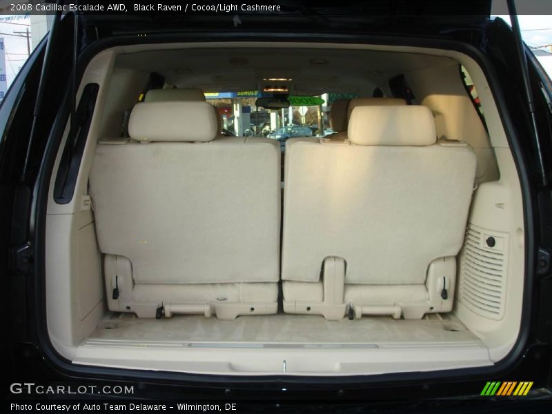Black Raven / Cocoa/Light Cashmere 2008 Cadillac Escalade AWD