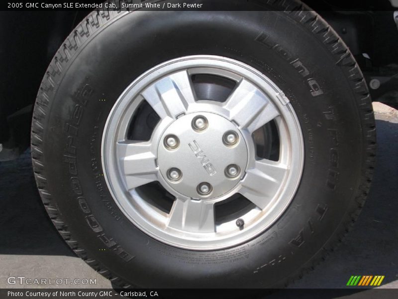 Summit White / Dark Pewter 2005 GMC Canyon SLE Extended Cab