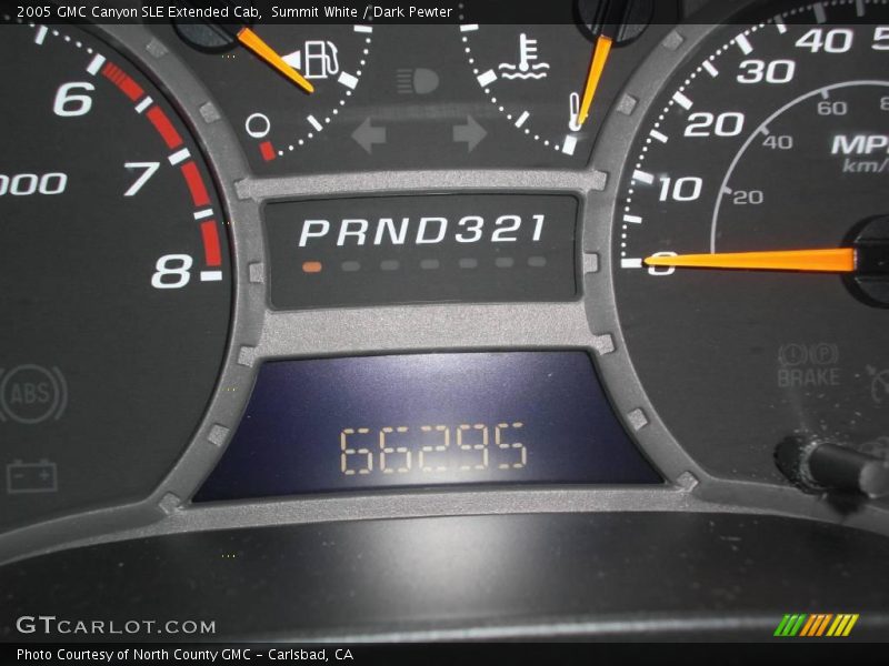 Summit White / Dark Pewter 2005 GMC Canyon SLE Extended Cab