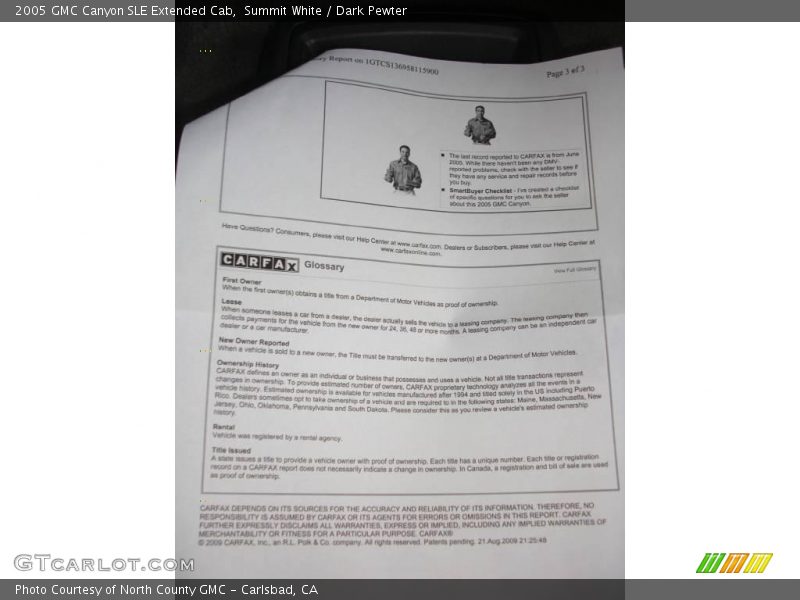 Summit White / Dark Pewter 2005 GMC Canyon SLE Extended Cab