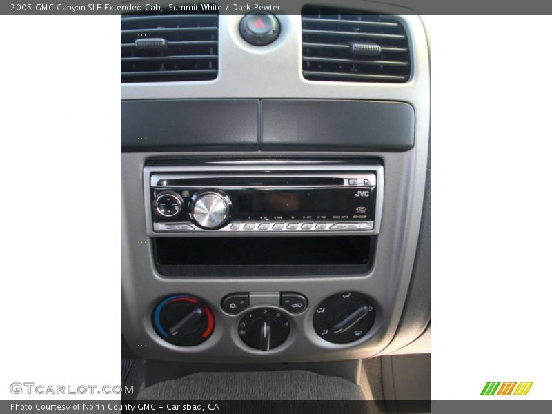 Summit White / Dark Pewter 2005 GMC Canyon SLE Extended Cab