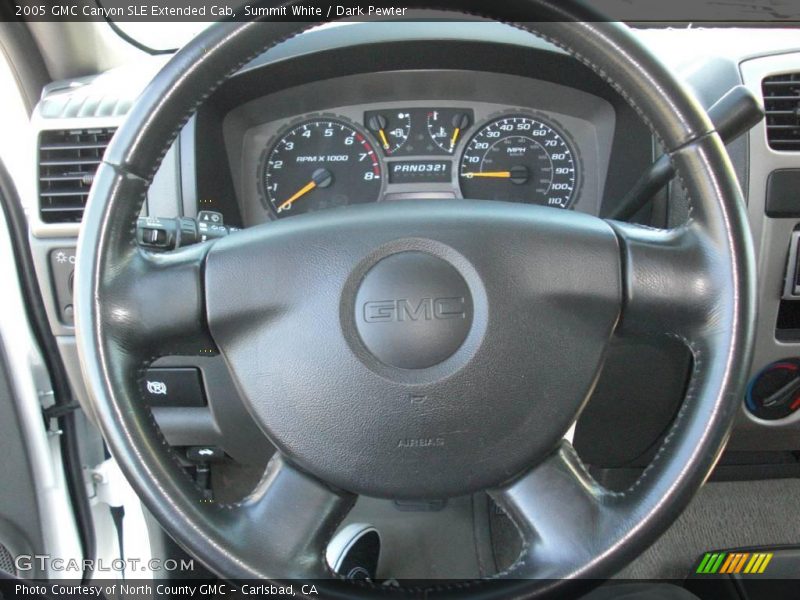 Summit White / Dark Pewter 2005 GMC Canyon SLE Extended Cab