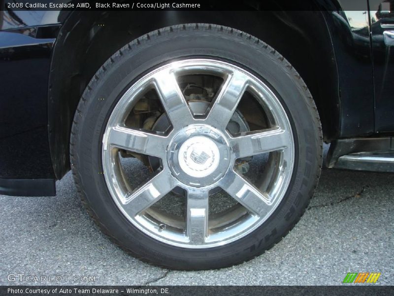 Black Raven / Cocoa/Light Cashmere 2008 Cadillac Escalade AWD