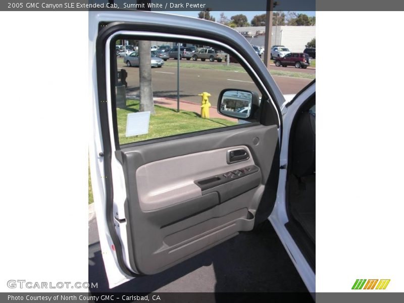 Summit White / Dark Pewter 2005 GMC Canyon SLE Extended Cab