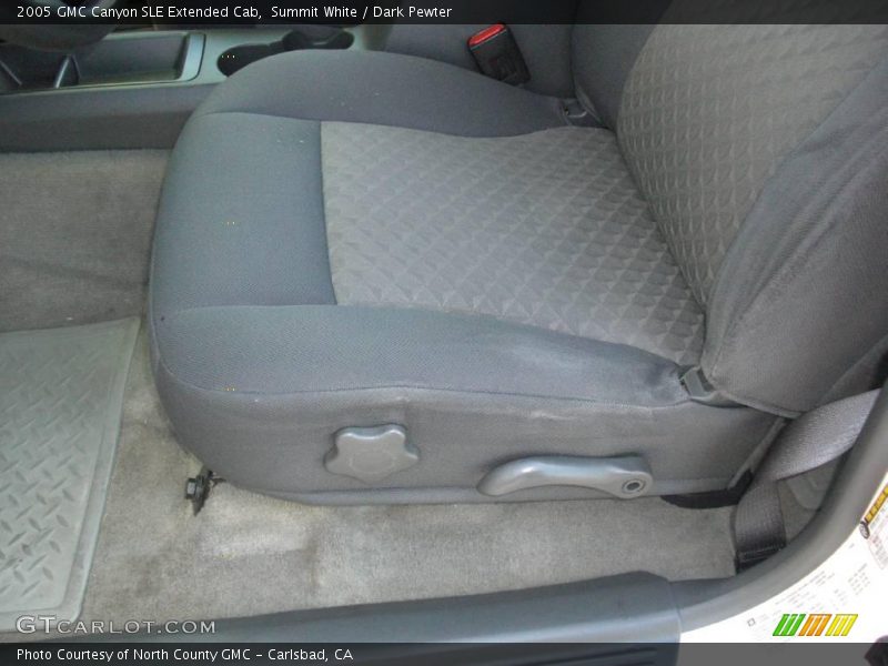 Summit White / Dark Pewter 2005 GMC Canyon SLE Extended Cab