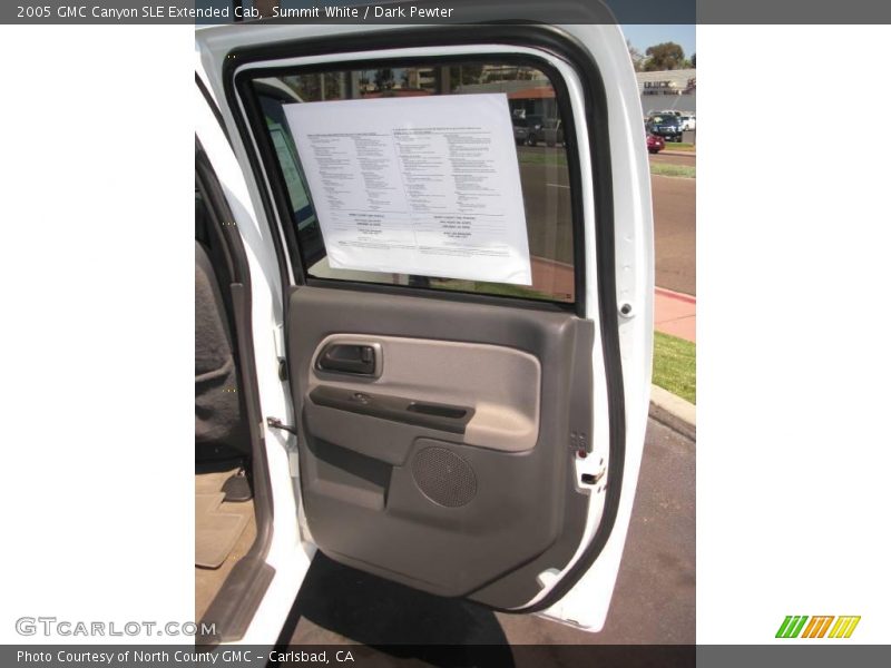 Summit White / Dark Pewter 2005 GMC Canyon SLE Extended Cab