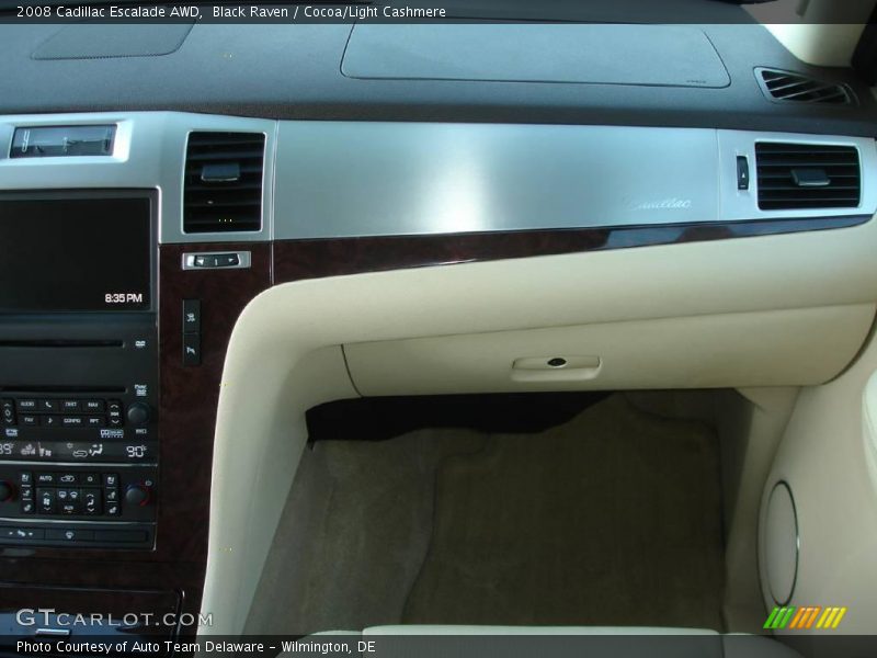 Black Raven / Cocoa/Light Cashmere 2008 Cadillac Escalade AWD