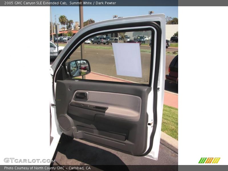 Summit White / Dark Pewter 2005 GMC Canyon SLE Extended Cab