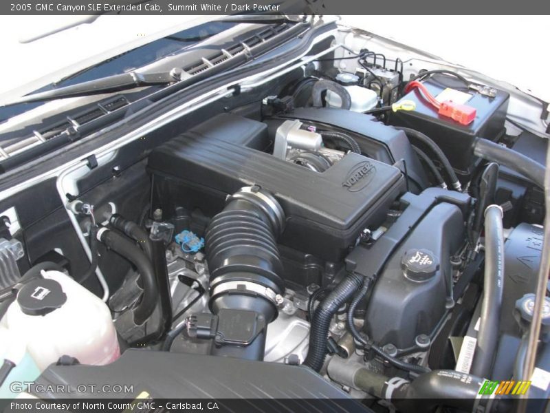 Summit White / Dark Pewter 2005 GMC Canyon SLE Extended Cab