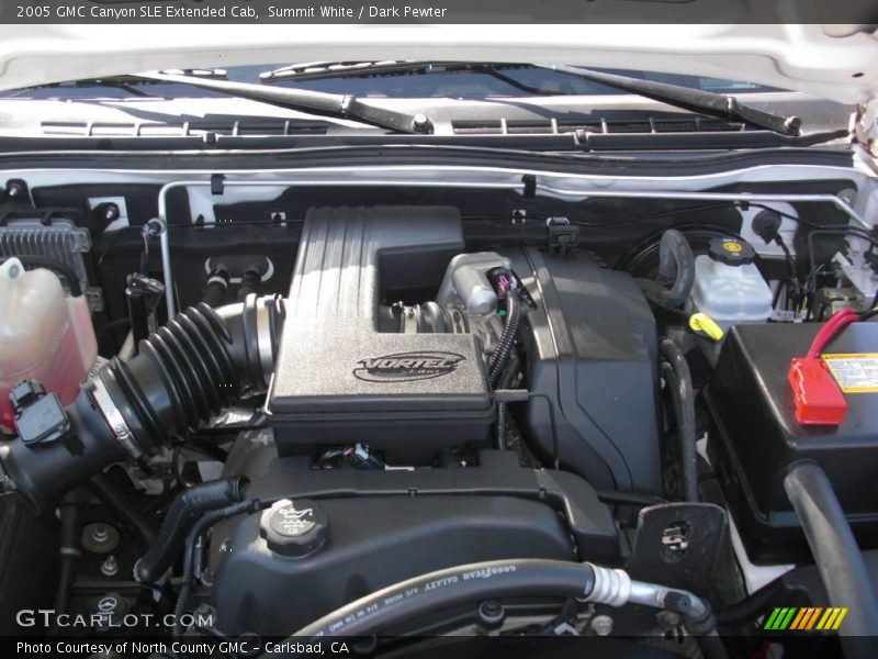 Summit White / Dark Pewter 2005 GMC Canyon SLE Extended Cab