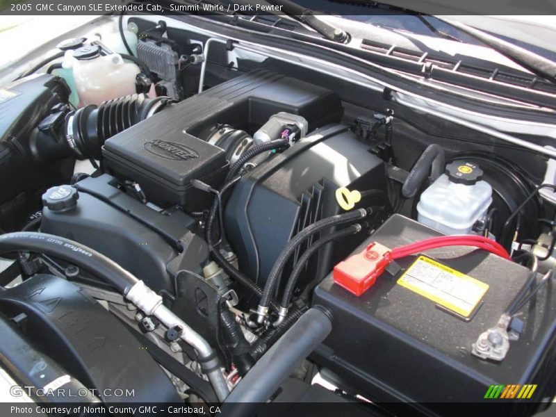 Summit White / Dark Pewter 2005 GMC Canyon SLE Extended Cab