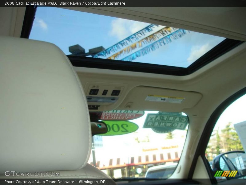 Black Raven / Cocoa/Light Cashmere 2008 Cadillac Escalade AWD