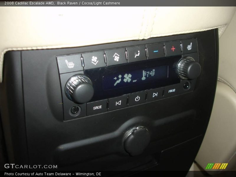 Black Raven / Cocoa/Light Cashmere 2008 Cadillac Escalade AWD